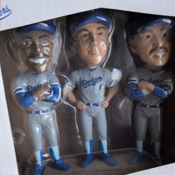1981 World Series Tri-MVPs Bobblehead Set - Blue